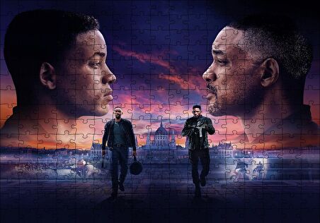 Cakapuzzle  Gemini Man Will Smith Two Faces Puzzle Yapboz MDF Ahşap