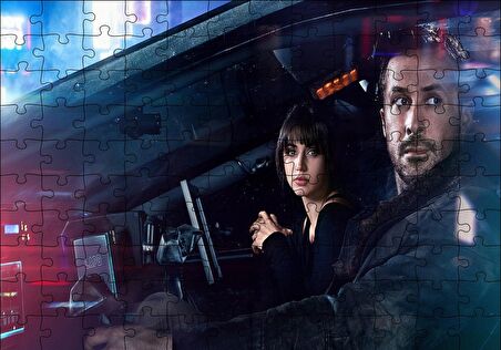 Cakapuzzle  Blade Runner Ryan Gosling Ana de Armas Puzzle Yapboz MDF Ahşap