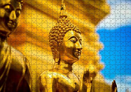 Cakapuzzle  Tayland Gautama Buda Heykeli Puzzle Yapboz MDF Ahşap