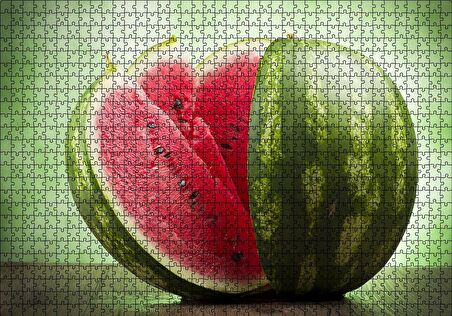 Cakapuzzle  Dilimlenmiş Karpuz Puzzle Yapboz MDF Ahşap