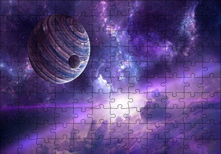 Cakapuzzle  Nebulalar Gezegenler ve Galaksiler Puzzle Yapboz MDF Ahşap