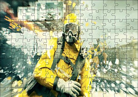 Cakapuzzle  Quantum Break Maskeli Adam Puzzle Yapboz MDF Ahşap