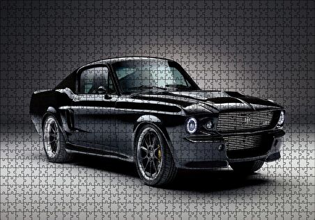 Cakapuzzle  Ford Mustang Puzzle Yapboz MDF Ahşap
