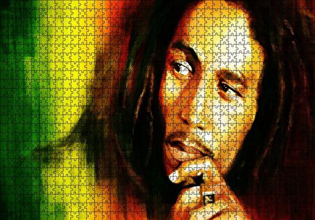 Cakapuzzle  Bob Marley Portre Puzzle Yapboz MDF Ahşap