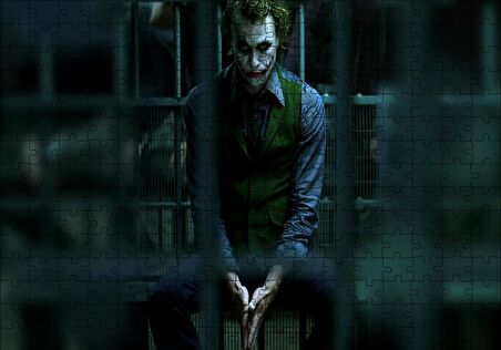 Cakapuzzle  Joker Heath Ledger Nezarethanede Puzzle Yapboz MDF Ahşap