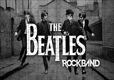 Cakapuzzle  The Beatles Rock Grubu Puzzle Yapboz MDF Ahşap