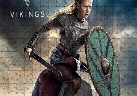 Cakapuzzle  Vikingler Katheryn Lagertha Puzzle Yapboz MDF Ahşap