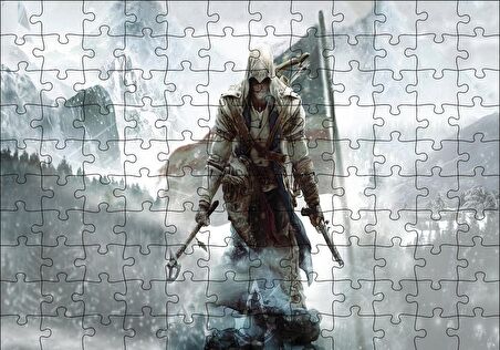 Cakapuzzle  Assassins Creed 3 Karlı Tepeler Puzzle Yapboz MDF Ahşap