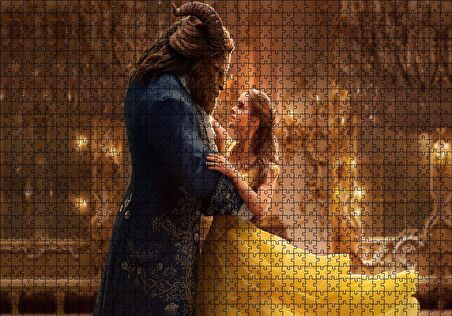 Cakapuzzle  Güzel ve Çirkin Dans Sahnesi Puzzle Yapboz MDF Ahşap