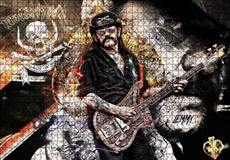 Cakapuzzle  Motörhead Lemmy Kilmister Puzzle Yapboz MDF Ahşap