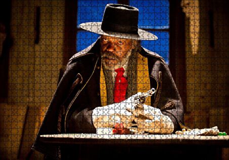 Cakapuzzle  Nefret Sekizlisi Samuel L Jackson Puzzle Yapboz MDF Ahşap