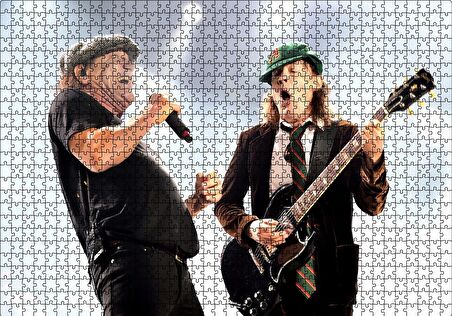 Cakapuzzle  ACDC Angus ve Malcolm Puzzle Yapboz MDF Ahşap