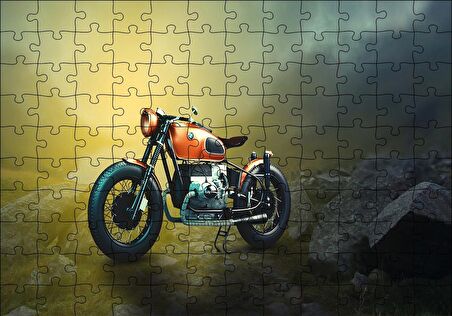 Cakapuzzle  BMV Klasik Motorsiklet Puzzle Yapboz MDF Ahşap