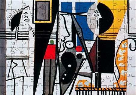 Cakapuzzle  Painter and Model 1928 by Pablo Picasso Puzzle Yapboz MDF Ahşap