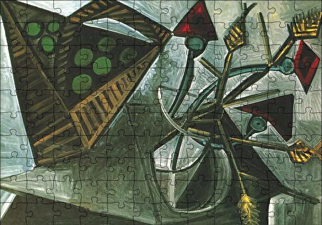 Cakapuzzle  Still Life Bascket of Fruit1942 by Pablo Picasso Puzzle Yapboz MDF Ahşap