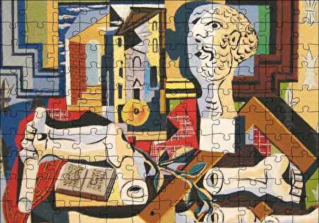 Cakapuzzle  Studio Plaster Head1925 by Pablo Picasso Puzzle Yapboz MDF Ahşap