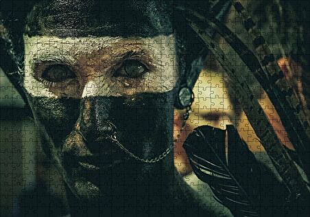 Cakapuzzle  Yerel Makyajıyla Bir Genç Yerli Puzzle Yapboz MDF Ahşap