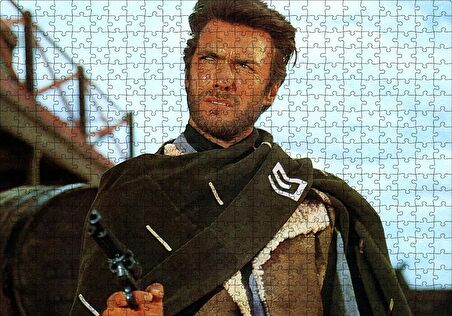 Cakapuzzle  Bir Avuç Dolar İçin Clint Eastwood Puzzle Yapboz MDF Ahşap
