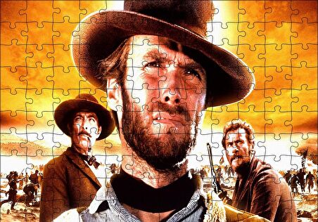 Cakapuzzle  Clint Eastwood İyi Kötü Çirkin Puzzle Yapboz MDF Ahşap