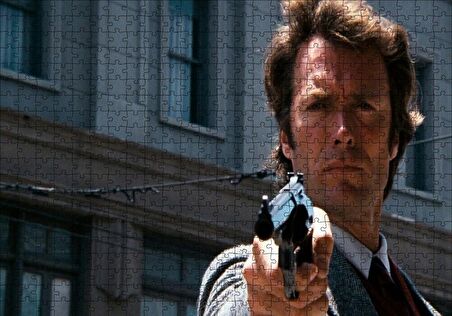 Cakapuzzle  Clint Eastwood Kirli Harry Puzzle Yapboz MDF Ahşap