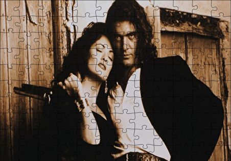 Cakapuzzle  Desperado Antonio Banderas ve Salma Hayek Puzzle Yapboz MDF Ahşap