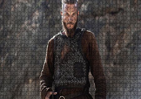 Cakapuzzle  Viking Ragnar Lothbrok Puzzle Yapboz MDF Ahşap