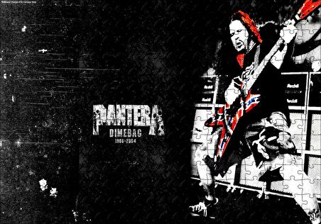 Cakapuzzle  Pantera Solist Dimebag Darrell Puzzle Yapboz MDF Ahşap