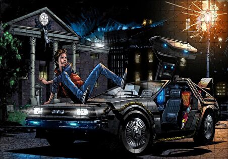 Cakapuzzle  
Geleceğe Dönüş Marty İllüstrasyon Görseli Puzzle Yapboz MDF Ahşap