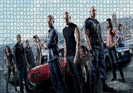 Cakapuzzle  Fast and Furious Paul Walker Hızlı Yaşa Genç Öl Puzzle Yapboz MDF Ahşap