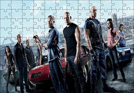 Cakapuzzle  Fast and Furious Paul Walker Hızlı Yaşa Genç Öl Puzzle Yapboz MDF Ahşap