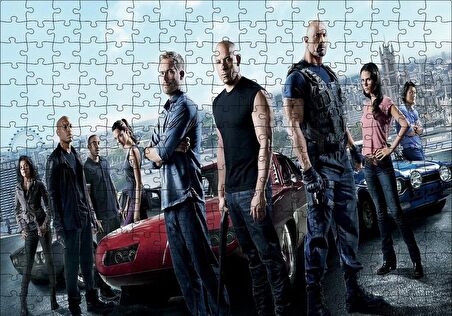 Cakapuzzle  Fast and Furious Paul Walker Hızlı Yaşa Genç Öl Puzzle Yapboz MDF Ahşap
