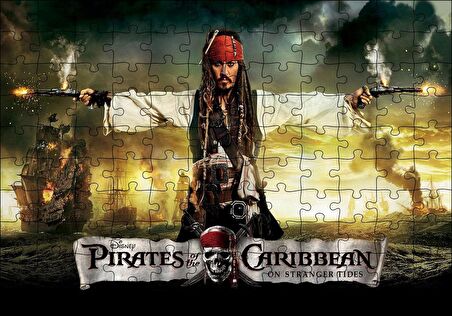 Cakapuzzle  Karayip Korsanları Jack Sparrow Film Puzzle Yapboz MDF Ahşap