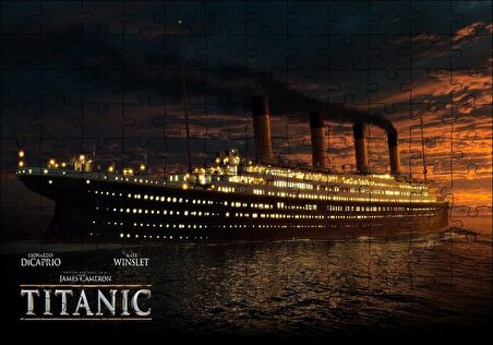 Cakapuzzle  Titanic Film Afişi Puzzle Yapboz MDF Ahşap