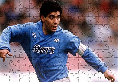 Cakapuzzle  Diego Maradona Napoli 1984 Puzzle Yapboz MDF Ahşap