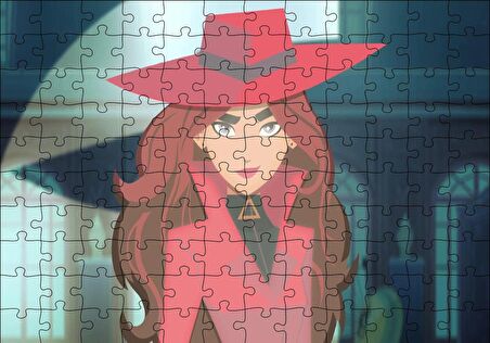 Cakapuzzle  Carmen Sandiego Portre Puzzle Yapboz MDF Ahşap