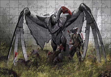 Cakapuzzle  Dev Mekanik Akbaba ve Savaşçı Puzzle Yapboz MDF Ahşap