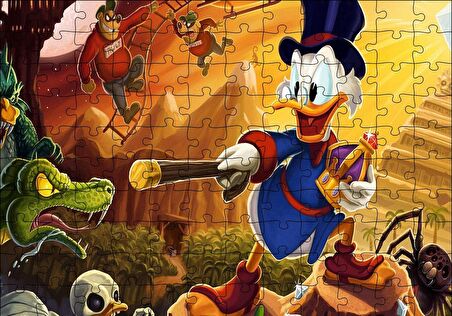 Cakapuzzle  Donald Duck Kötülere Karşı Puzzle Yapboz MDF Ahşap