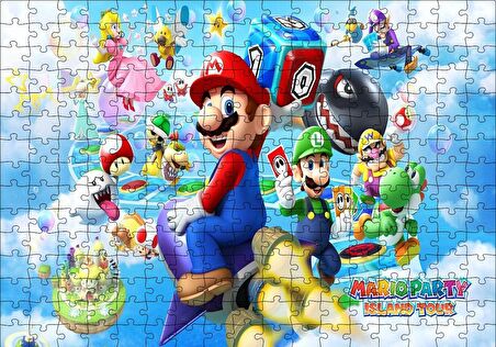 Cakapuzzle  Nintendo Mario Party Island Tour Puzzle Yapboz MDF Ahşap