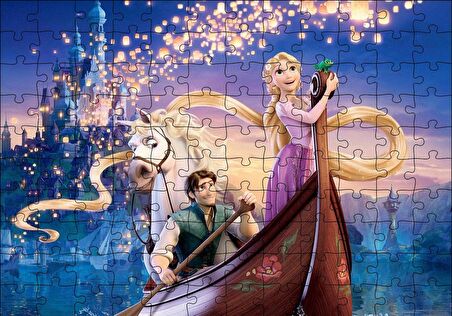 Cakapuzzle  Sinbad ve Prenses Kayıkta Puzzle Yapboz MDF Ahşap