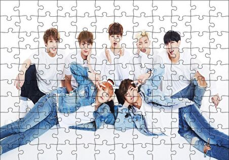 Cakapuzzle  BTS Kore Pop Kot Şıklığı Puzzle Yapboz MDF Ahşap