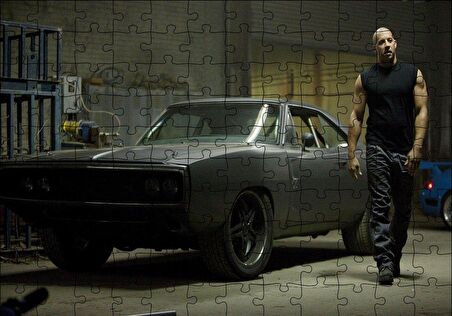 Cakapuzzle  Dodge Viper ve Dom Puzzle Yapboz MDF Ahşap