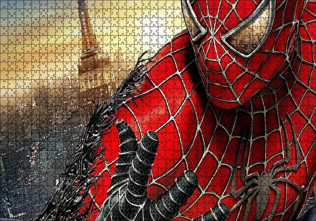 Cakapuzzle  Spider Man Venom İstilası Puzzle Yapboz MDF Ahşap