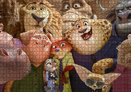 Cakapuzzle  2016 Zootopia Disney Filmleri Puzzle Yapboz MDF Ahşap