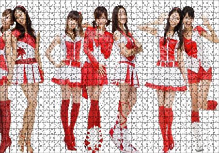 Cakapuzzle  Kırmızılı Girls Generation Kızlar Puzzle Yapboz MDF Ahşap