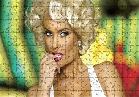 Cakapuzzle  Marilyn Monroe Düşünceli Puzzle Yapboz MDF Ahşap