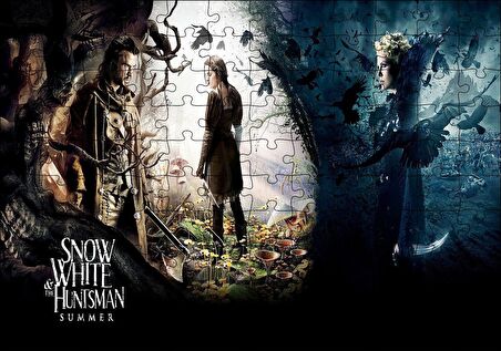 Cakapuzzle  Pamuk Prenses ve Avcı Filmi Afişi Puzzle Yapboz MDF Ahşap