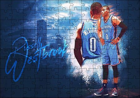 Cakapuzzle  Russell Westbrook Puzzle Yapboz MDF Ahşap