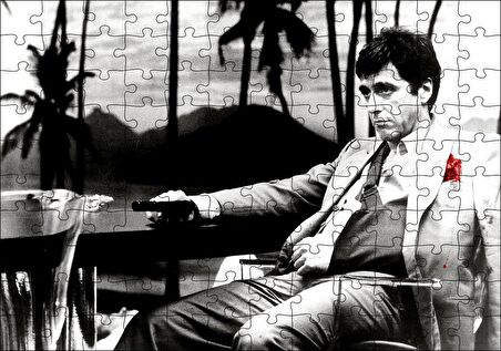 Cakapuzzle  Al Pacino Tony Montana Yaralı Yüz Puzzle Yapboz MDF Ahşap