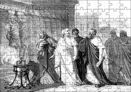 Cakapuzzle  Antik Dünyada Bilimsel Düşüncenin Evrimi Puzzle Yapboz MDF Ahşap