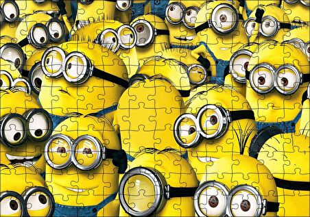 Cakapuzzle  Çizgi Film Minions Topluluğu Puzzle Yapboz MDF Ahşap